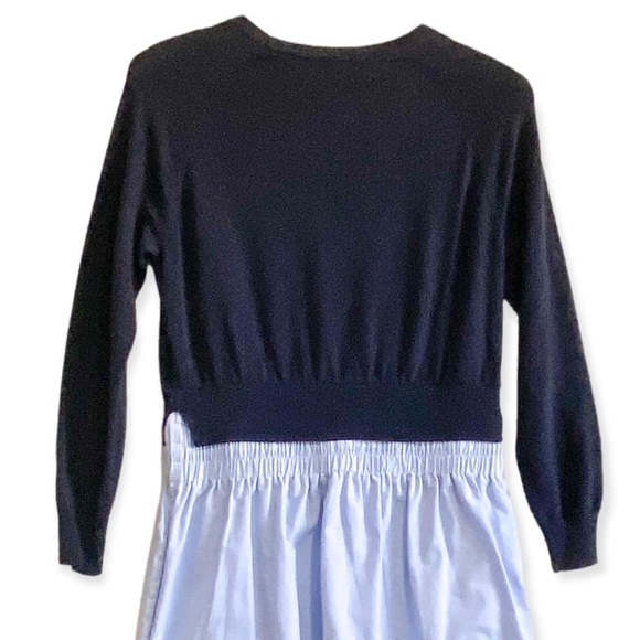 Carven Blue  'Oxford' contrast dress, Size S - Picture 6 of 14